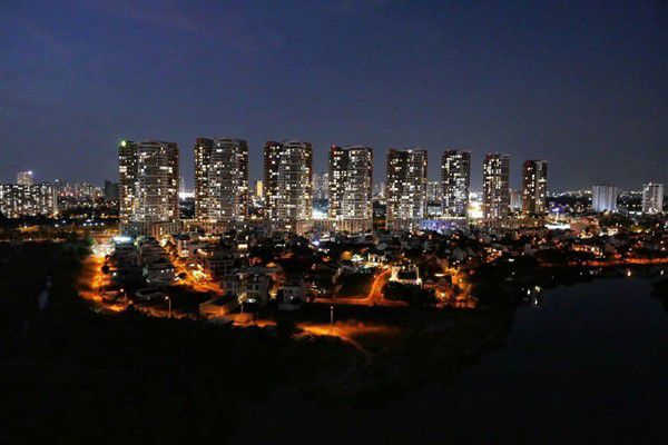 Cho thuê căn hộ cao cấp 1 phòng ngủ, view sông tại Đảo Kim Cương