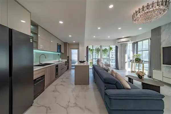 Thuê Riverpark Residence 134m² 3PN Mới 100%, View Hồ Bơi